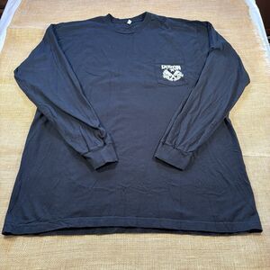 DIXXON Men's "Pipe Layer" Front/Back Logo Black Longsleeve Shirt Size 3X USA